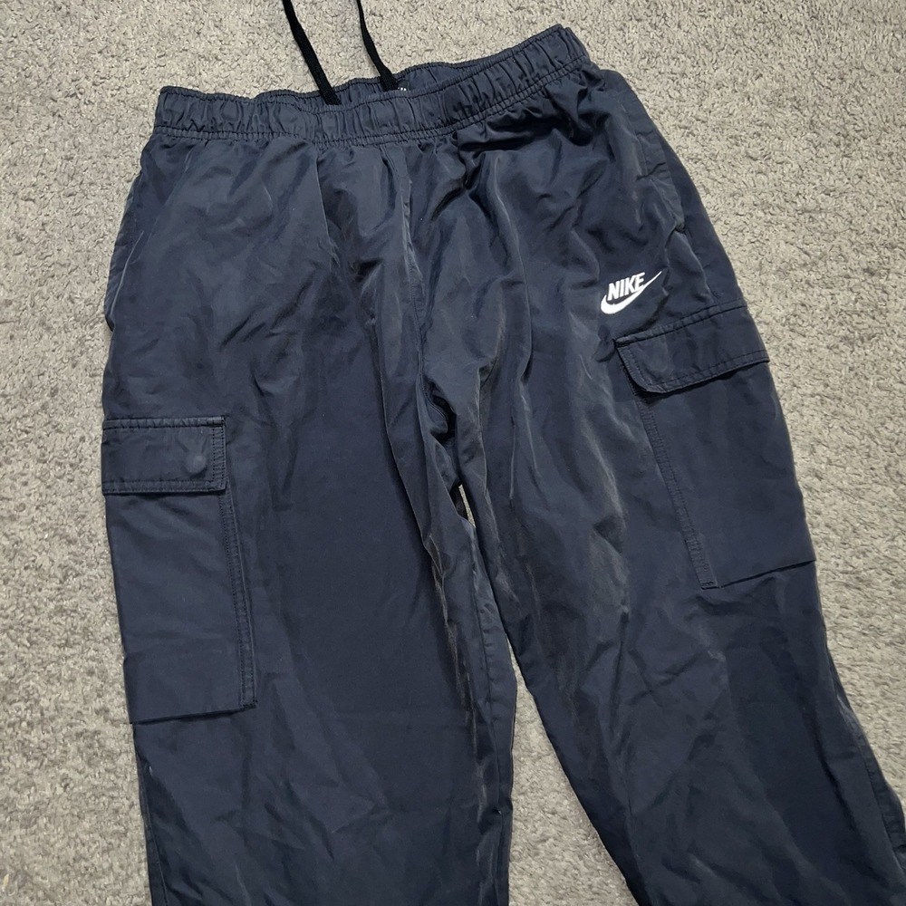 Nike Sportswear HJ1990 Men's Black Club Woven Tapered Cargo Pants Sz Medium